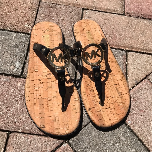 Michael Kors Shoes - 📍Michael Kors MK Cork Flip Flops / Sandals